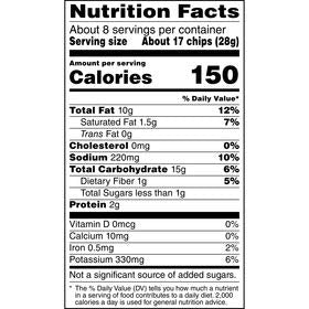 Lay's Salt & Vinegar Flavored Potato Chips - (220g) Bag