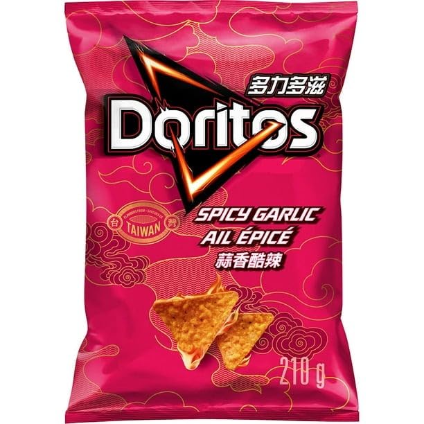 Doritos Spicy Garlic Tortilla Chips - ( 7.4 oz Bag)