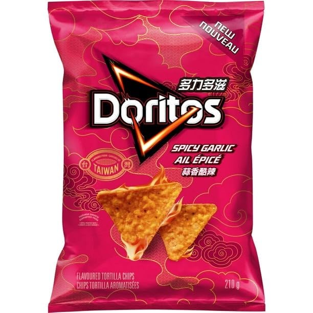 Doritos Spicy Garlic Tortilla Chips - ( 7.4 oz Bag)