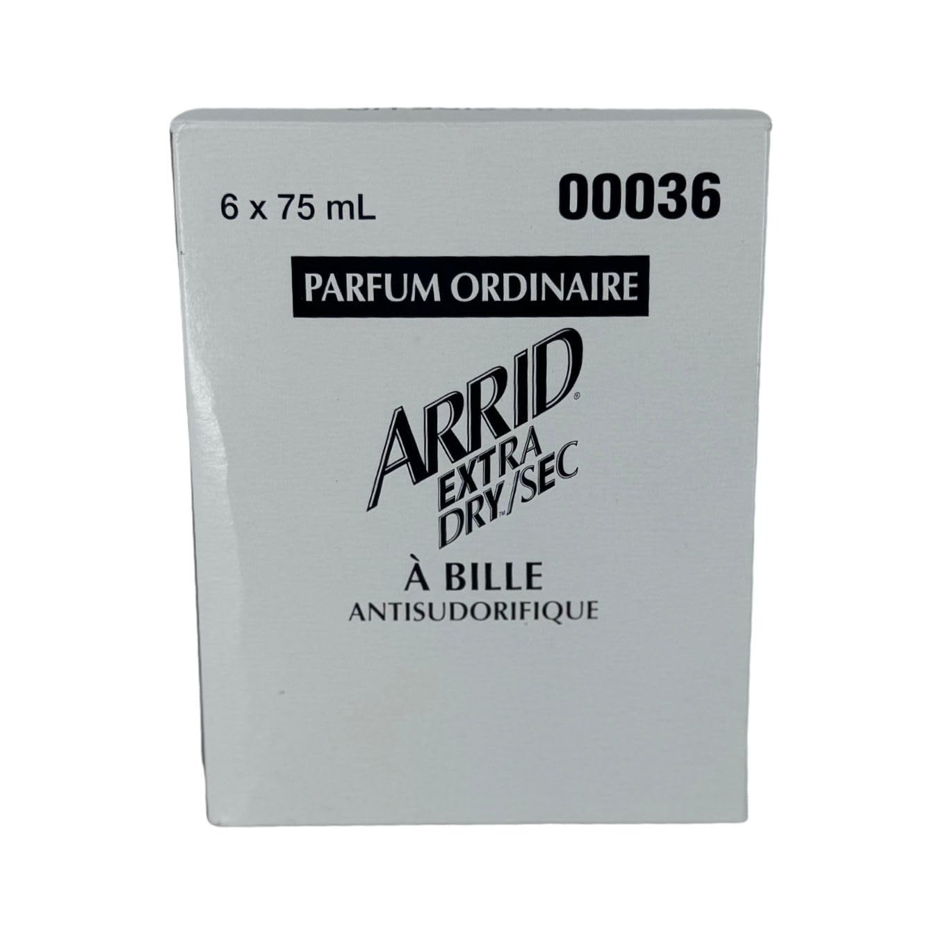 Arrid Extra Dry Roll-On Antiperspirant Deodorant (Regular Scent, 2.5 oz) - 6 Pack Value