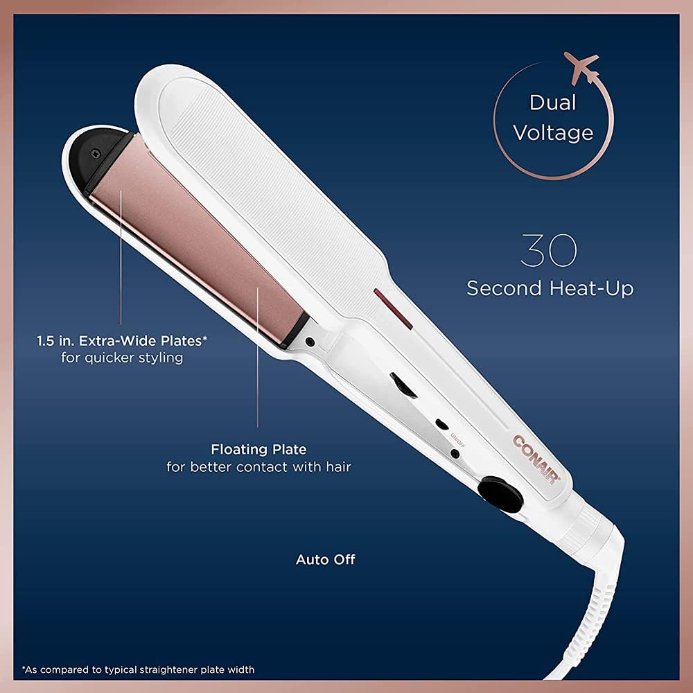 Conair 1.5" Double Ceramic Hair Straightener