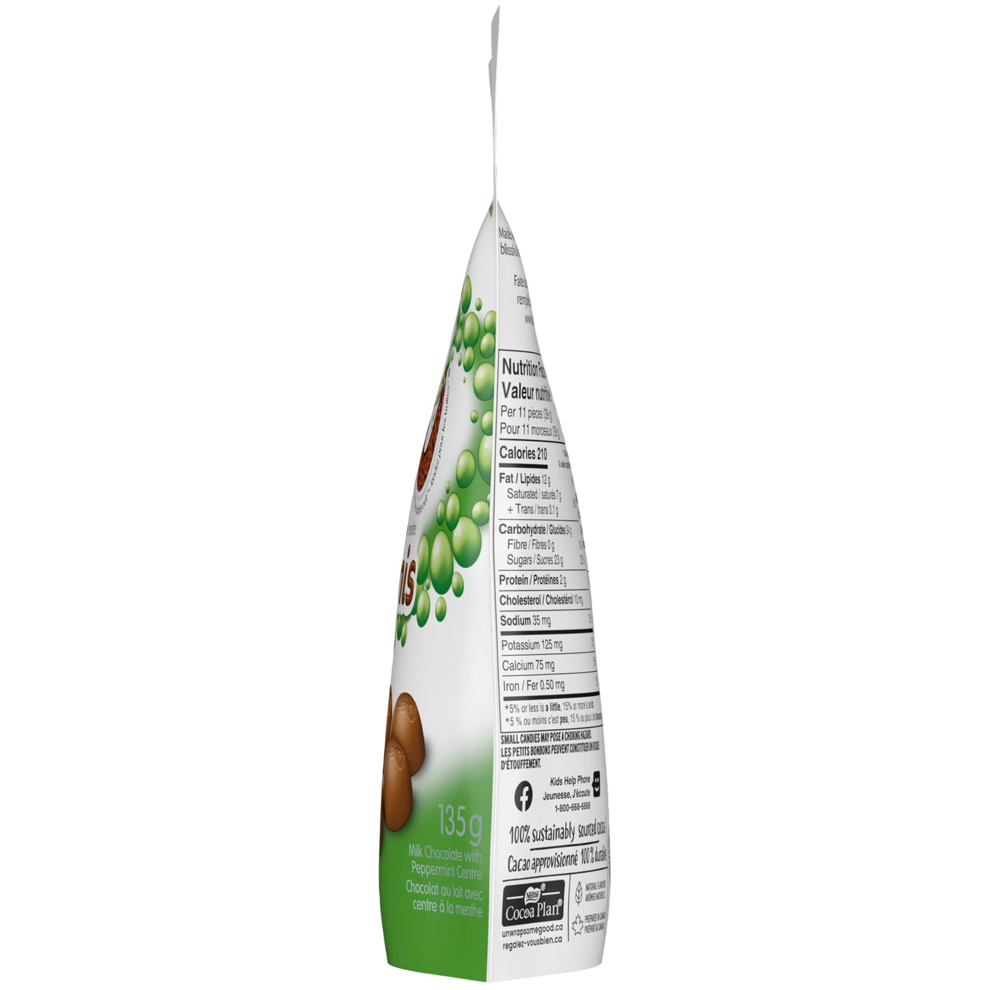 Aero Peppermint Bubbles - Light & Airy Mint Chocolate Candy (4.76 oz Share Pouch)