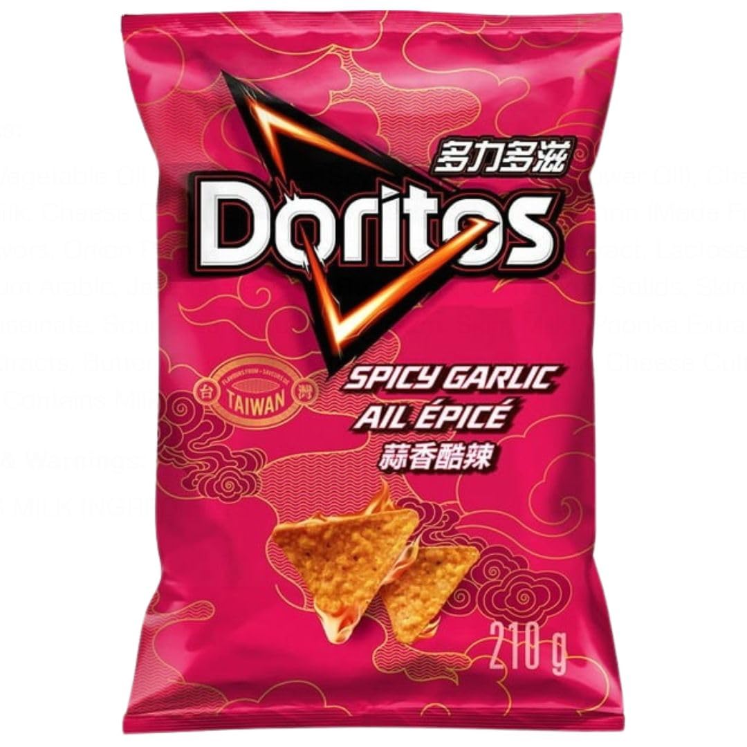 Doritos Spicy Garlic Tortilla Chips - ( 7.4 oz Bag)
