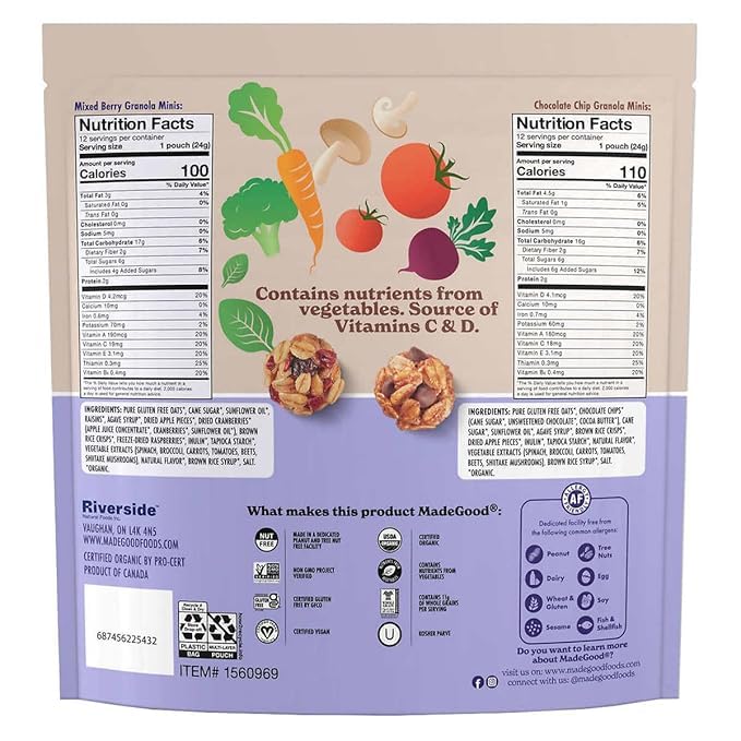 MadeGood Granola Minis Variety Pack (24 Count)