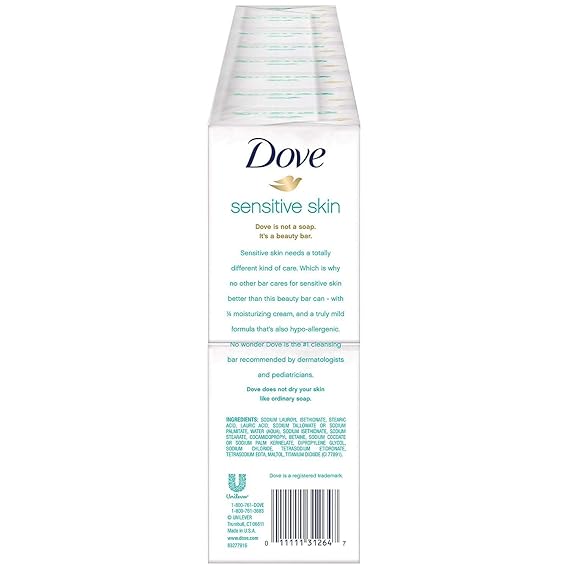 Dove Sensitive Skin Beauty Bar (16-Pack, 4oz each)