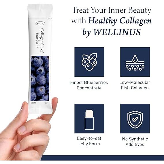 WELLINUS Collagen Jelly Stick Variety Pack 3 (75 Sticks)