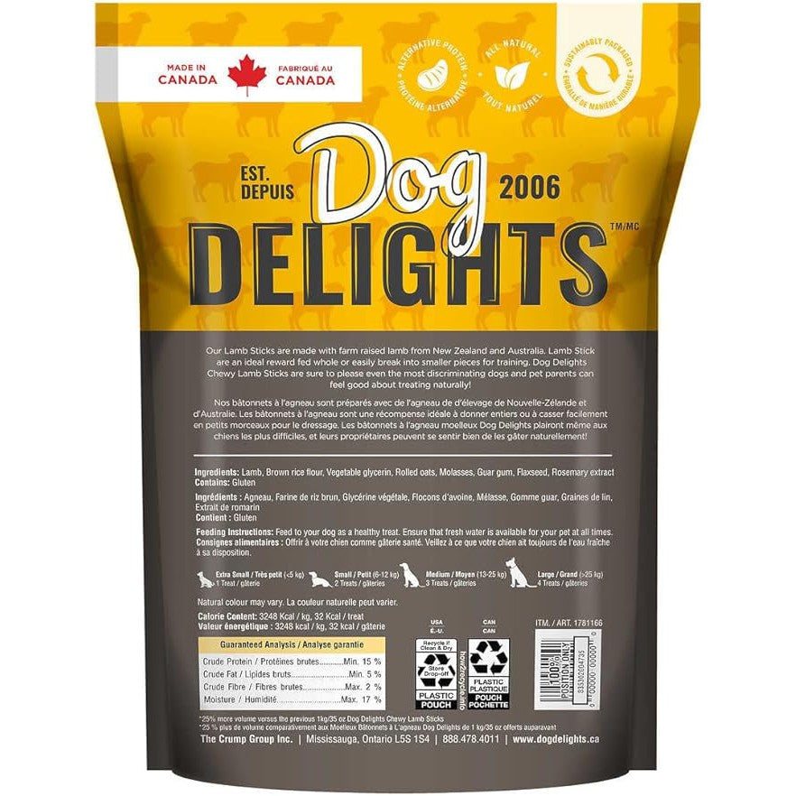 Chewy Lamb Sticks Dog Treats (2.75lb Bag)