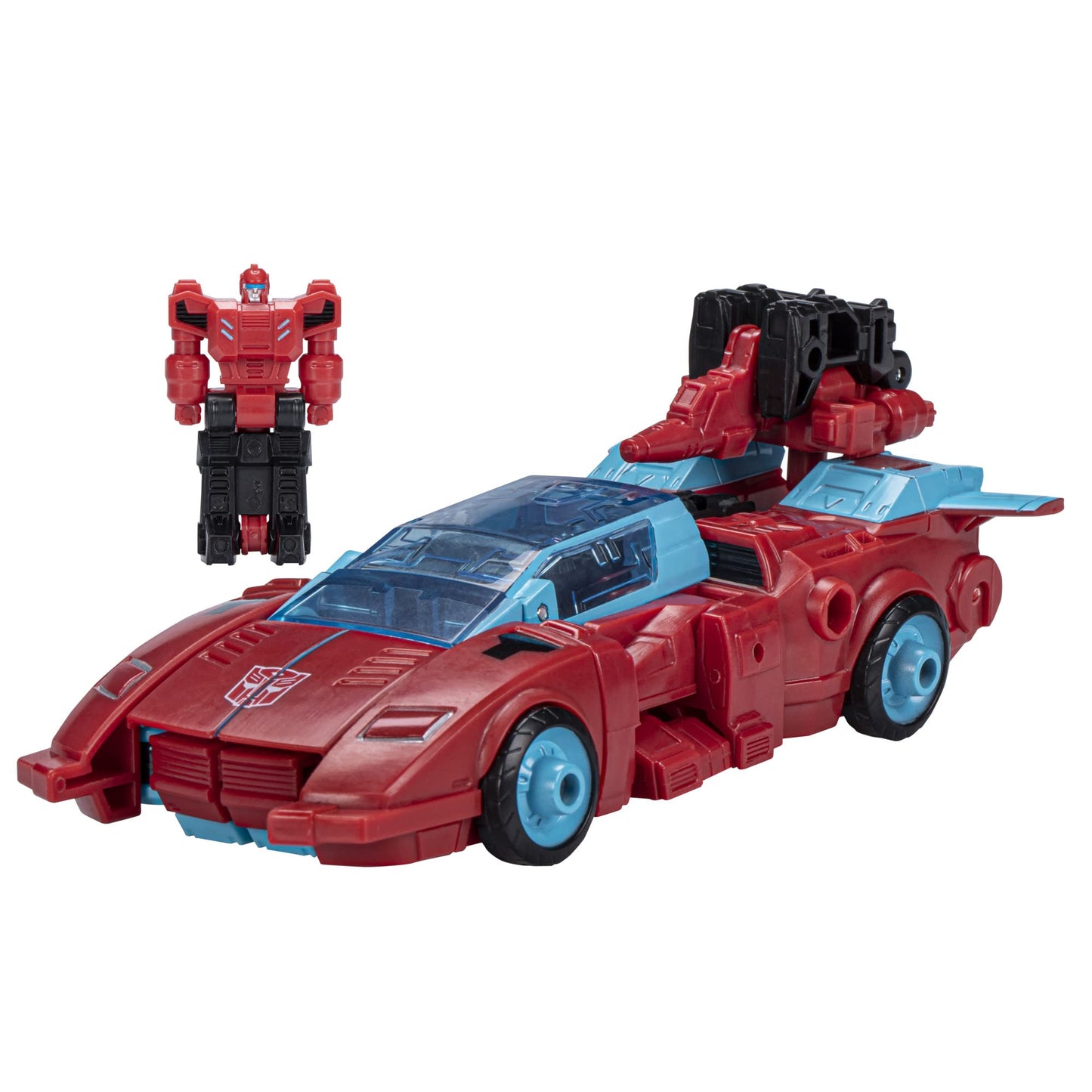 Transformers Generations Legacy Deluxe Autobot Pointblank & Peacemaker, 2-in-1 Targetmaster Action Figure