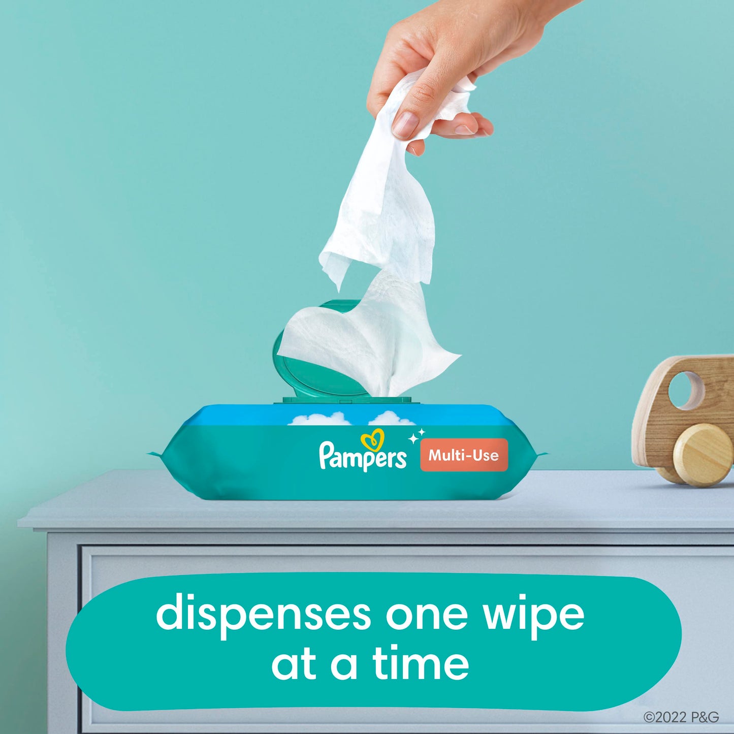 Pampers Baby Wipes – 3 Pop-Top Packs (168 Wipes)