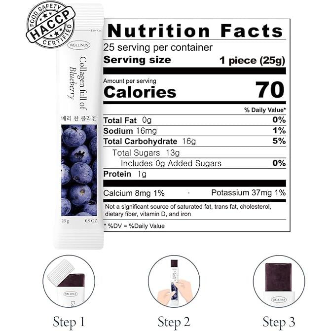 WELLINUS Collagen Jelly Stick Variety Pack 3 (75 Sticks)