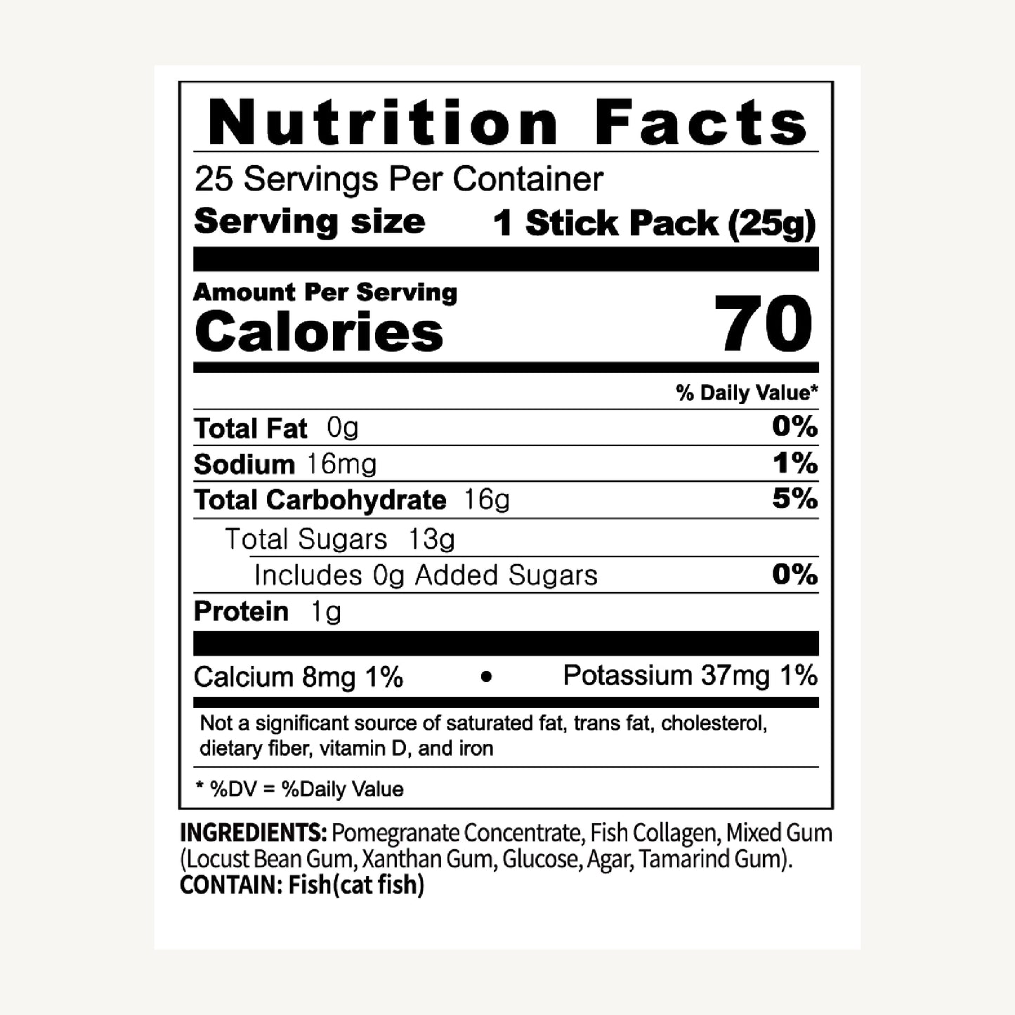 WELLINUS Korean Beauty Pomegranate Collagen Jelly Sticks - 25 Packs