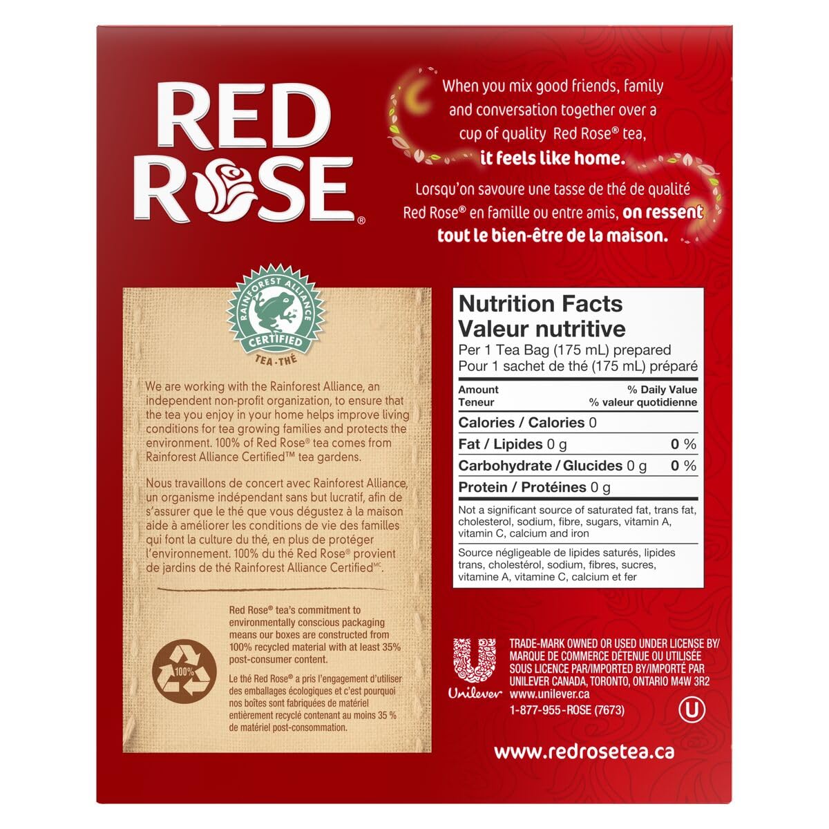 Red Rose Orange Pekoe Black Tea - (216 Teabags)