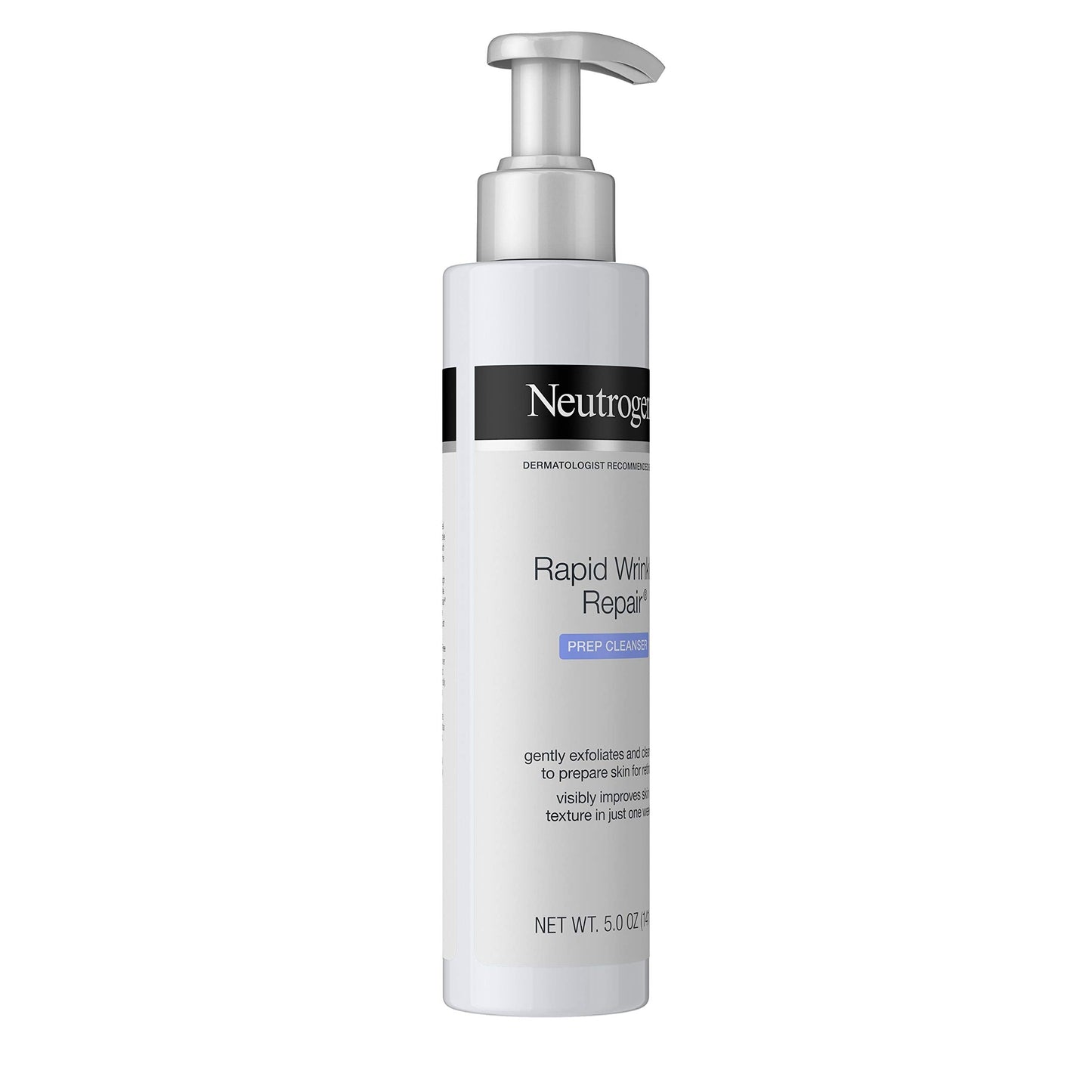 Neutrogena Rapid Wrinkle Repair Retinol Prep Cleanser | Exfoliating Face Wash with Glycolic Acid (5 oz)