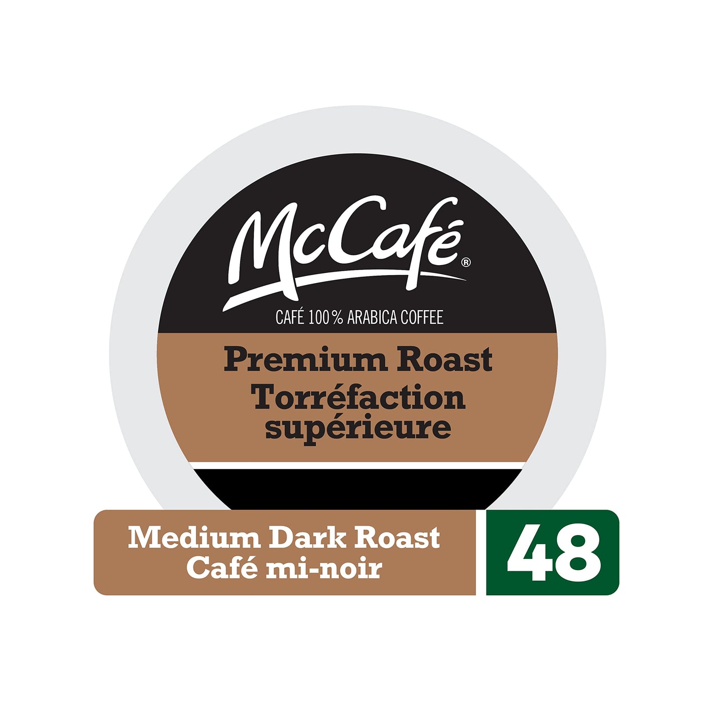 McCafé Premium Roast K-Cup Coffee Pods (Medium Dark Roast) - 48 Count