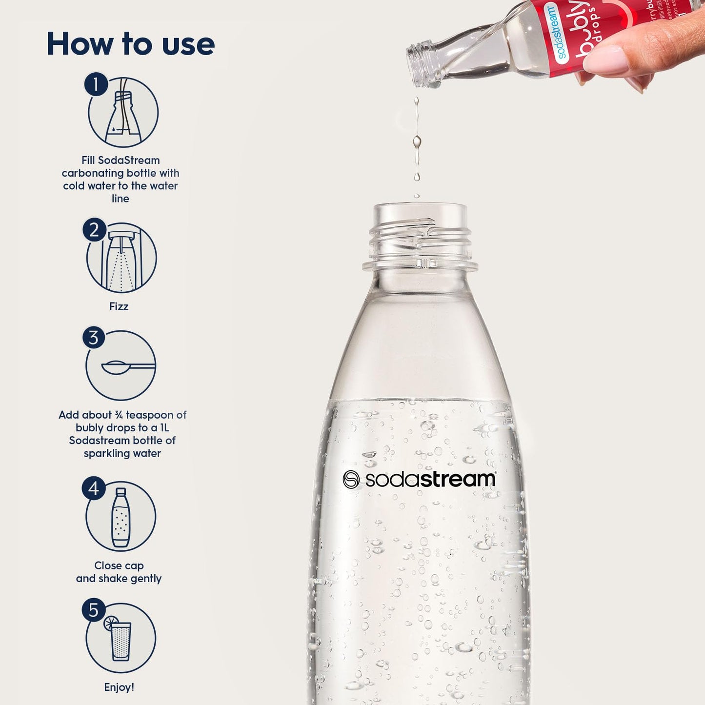 SodaStream bubly Drops: Orange Flavor | (40ml)