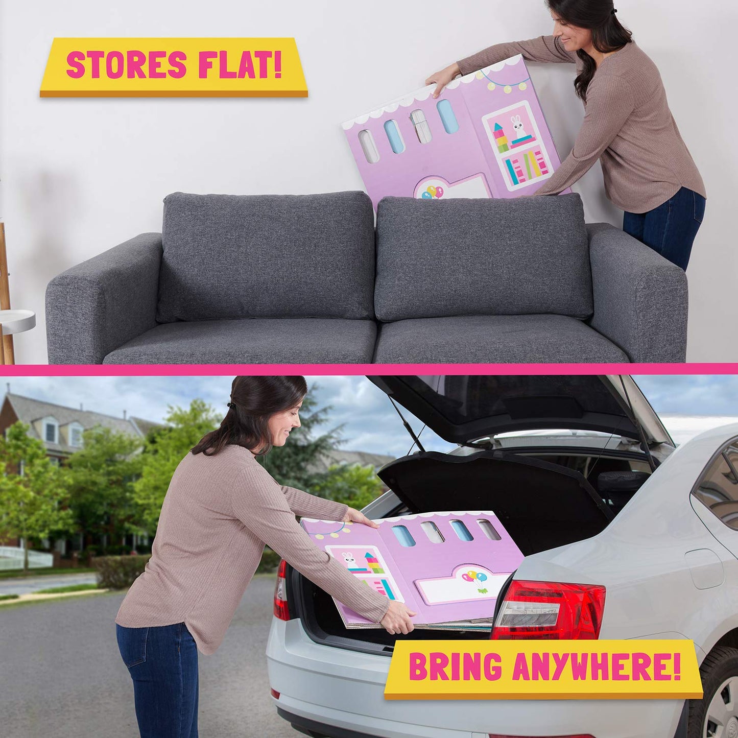 WowWee Pop2Play 2-in-1 Toddler Kitchen & Nursery Playset – Foldable Fun, Easy Storage!