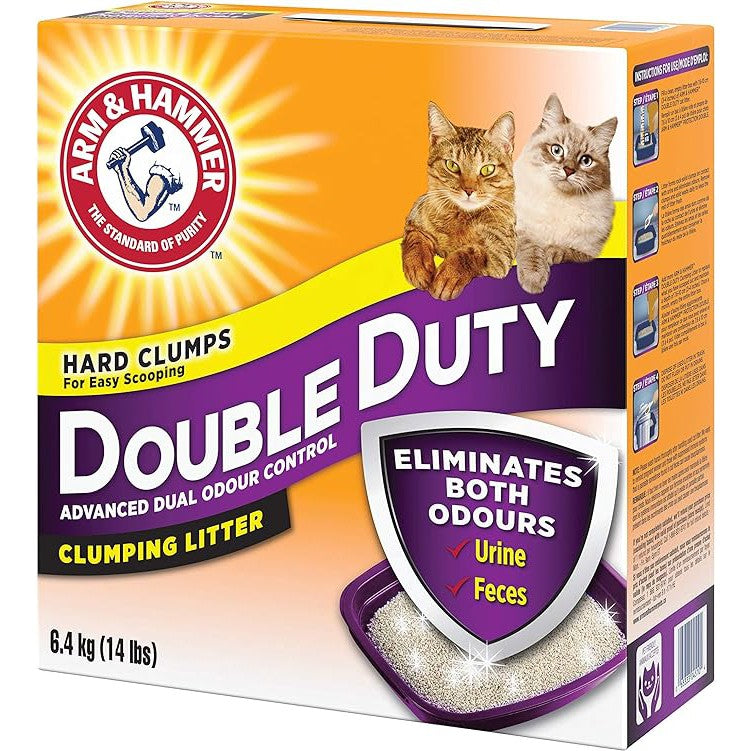 Arm & Hammer Double Duty Clumping Cat Litter - (14 lb / 6.4kg)