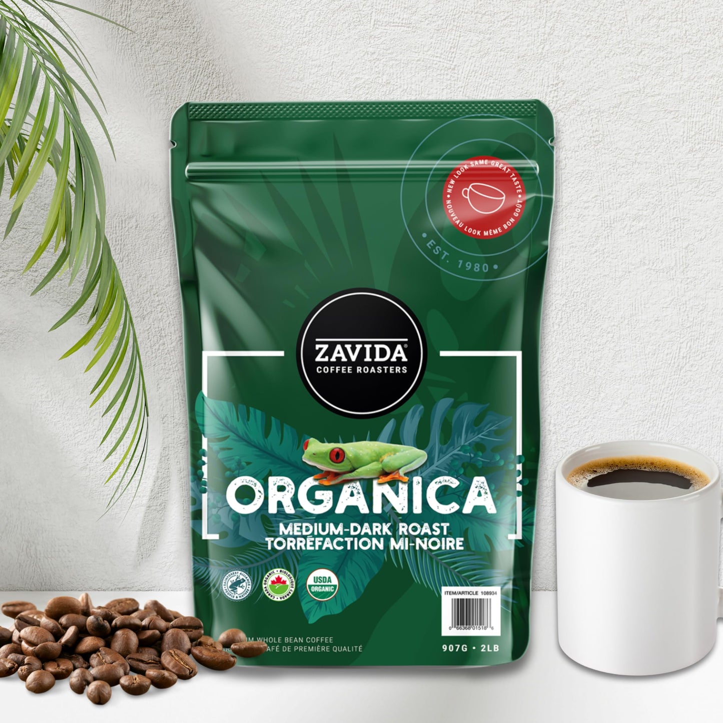 Zavida Organica Whole Bean Coffee (2 lb Bag)