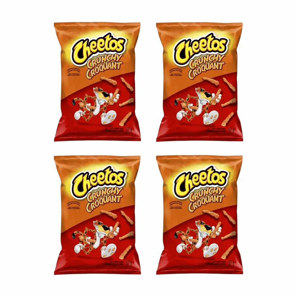 Cheetos Crunchy Cheese Flavored Snacks - Gluten-Free (2 oz Bags, 4 Pack)