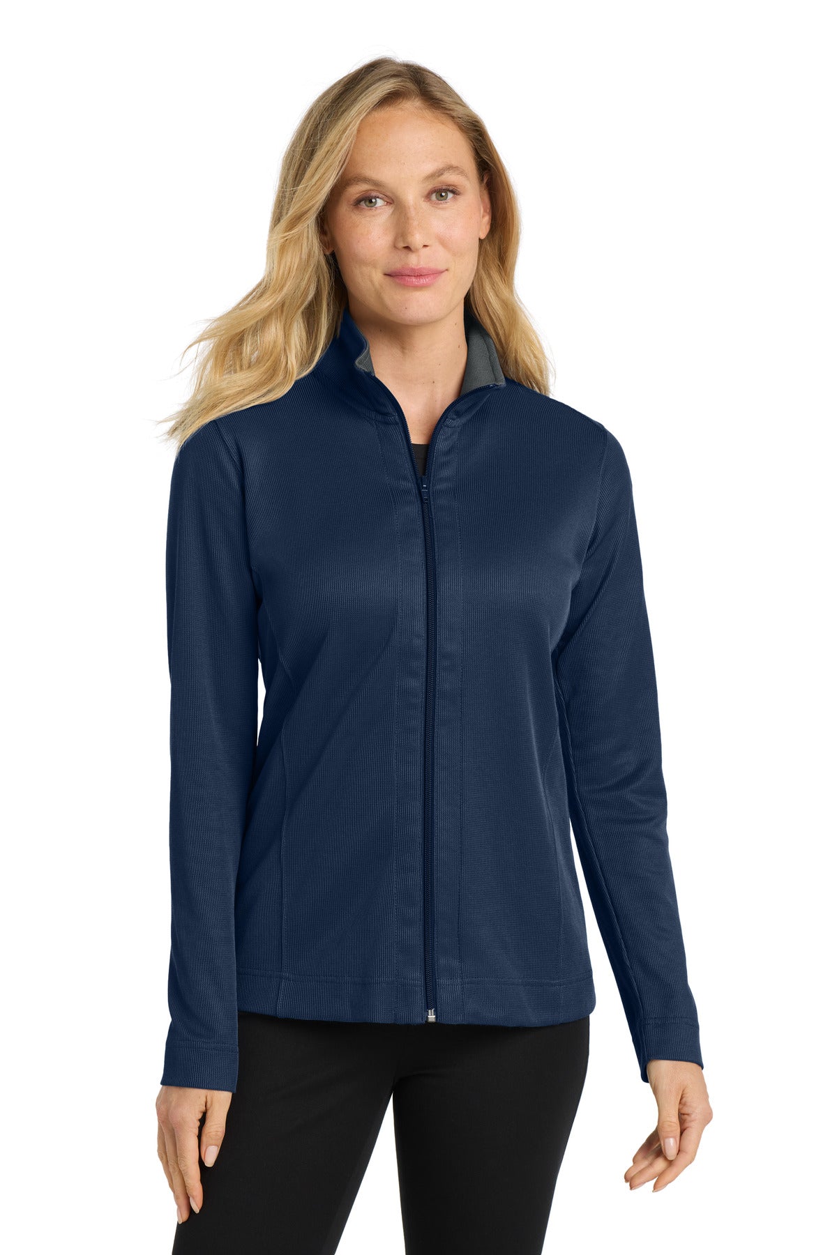Port Authority® Women's Vertical Texture Full-Zip Jacket. L805