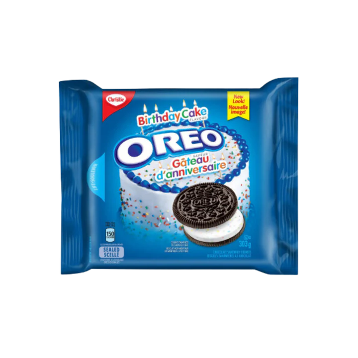 Oreo Birthday Cake Creme Cookies – Fun, Festive & Delicious Sandwich Cookies 261g