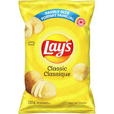Lay's Classic Potato Chips, 8.2 oz (235g) Bag