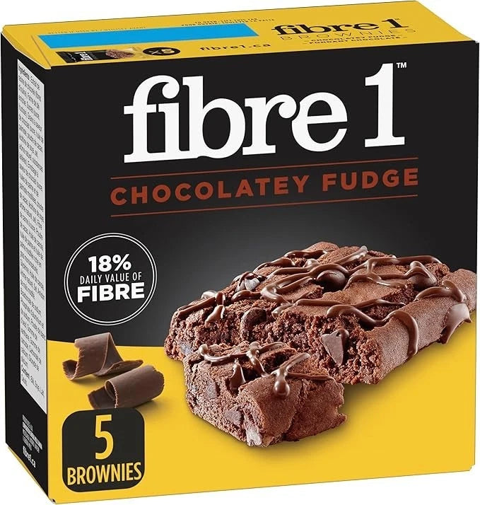 FIBRE 1 Chocolate Fudge 5 bars of Brownies
