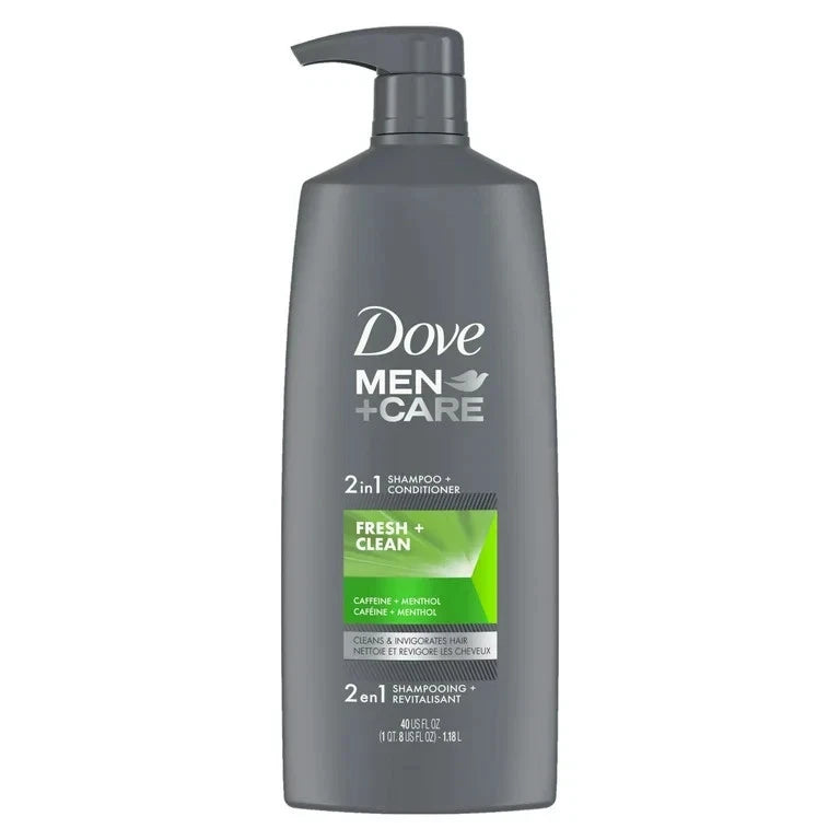 Dove Men+Care Fresh & Clean 2 in 1 Shampoo and Conditioner 1.18 L