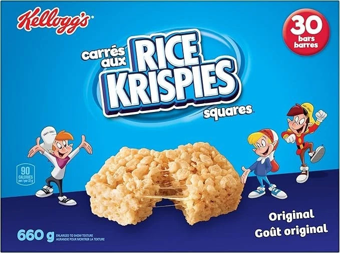 Kellogg's Rice Krispies Chewy Treats - 30 Count Bulk Snack Bars