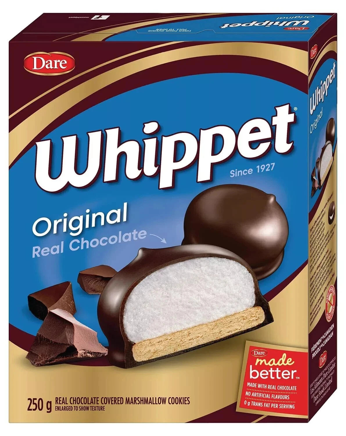Whippet Chocolate Covered Marshmallow Cookies – Classic Fluffy Indulgence (250g)