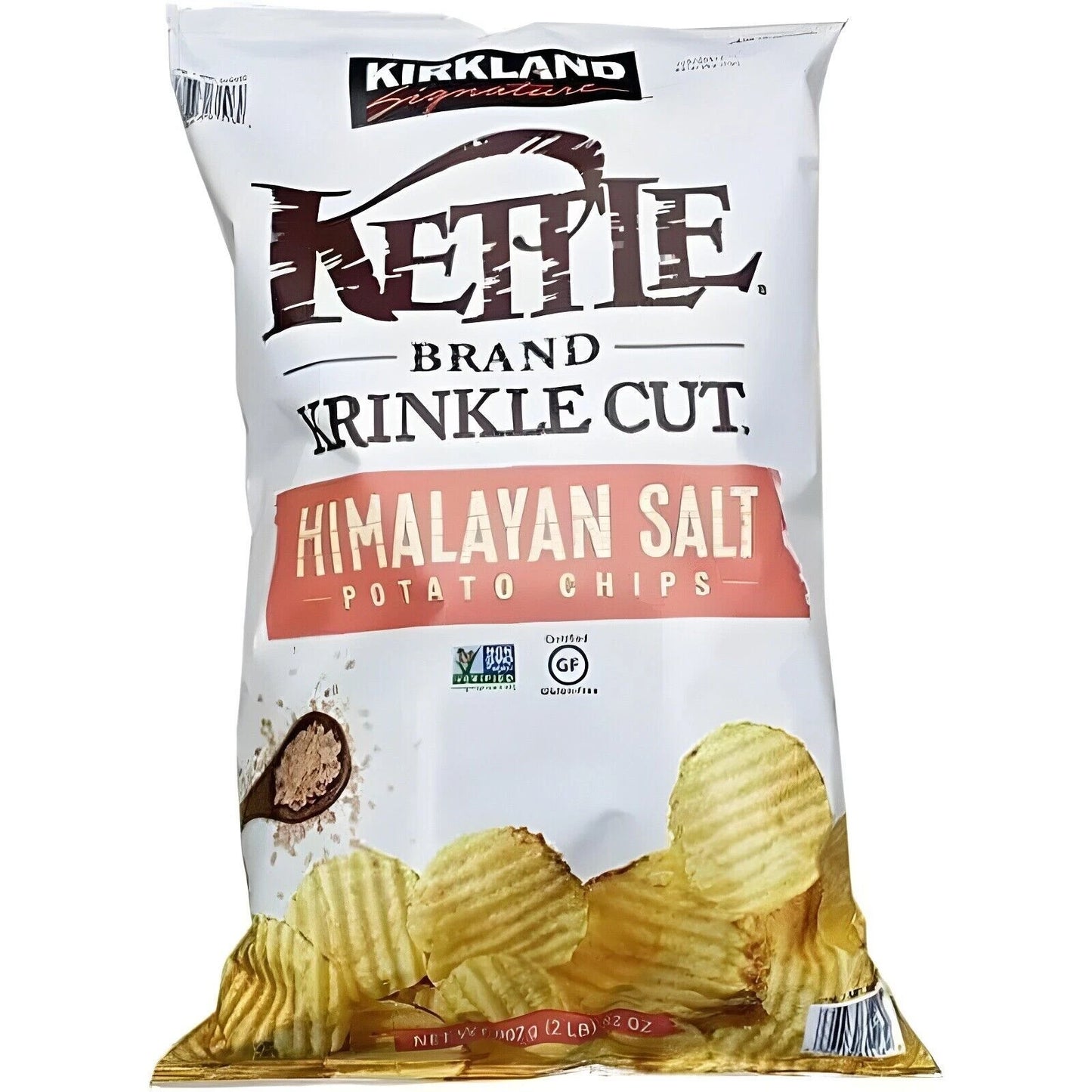 Kirkland Signature Krinkle Cut Kettle Chips: Himalayan Pink Salt, 32oz Bag – Ultimate Crunchy Snack