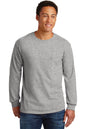 Gildan® - Ultra Cotton® 100% US Cotton Long Sleeve T-Shirt with Pocket.  2410