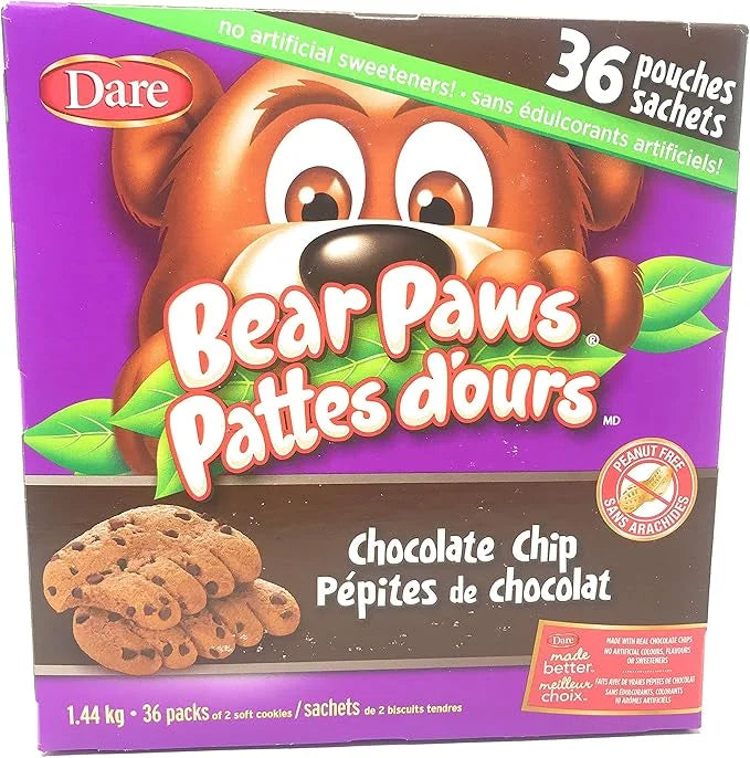 Dare Bear Paws 36 Snack Packs 1.44kg
