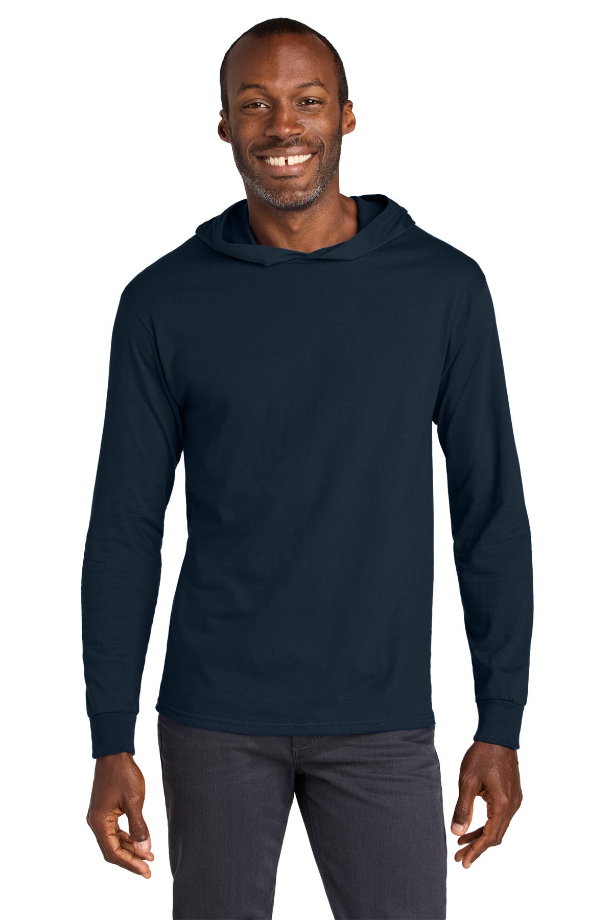 Jerzees Classics™ Unisex Cotton Long Sleeve Hooded T-Shirt 363LH