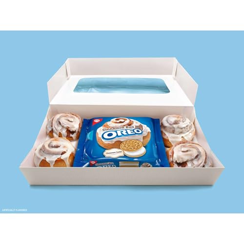 Limited Edition Oreo Cinnamon Bun Cookies - Golden & Creamy 261g Pack
