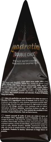 Loacker Quadratin Double Chocolate Wafer Cookies, 250g