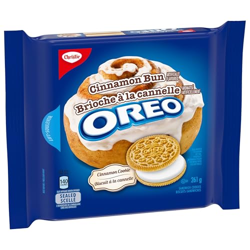 Limited Edition Oreo Cinnamon Bun Cookies - Golden & Creamy 261g Pack