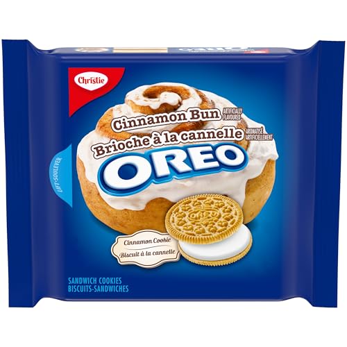 Limited Edition Oreo Cinnamon Bun Cookies - Golden & Creamy 261g Pack