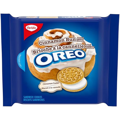 Limited Edition Oreo Cinnamon Bun Cookies - Golden & Creamy 261g Pack