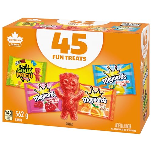 Maynards, Assorted Gummy Candy (Pack of 45), 562 g