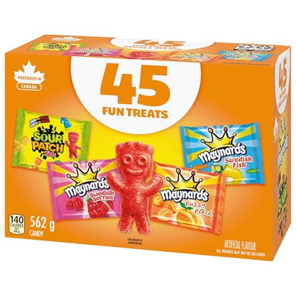 Maynards, Assorted Gummy Candy (Pack of 45), 562 g
