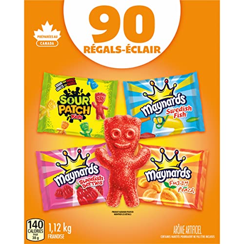 Maynards, Assorted Gummy Candy, Pack of 90, 1.12kg