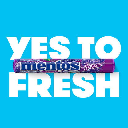 Mentos Chewy Mint Candy - Grape Flavour - Pack of 20 - 37g