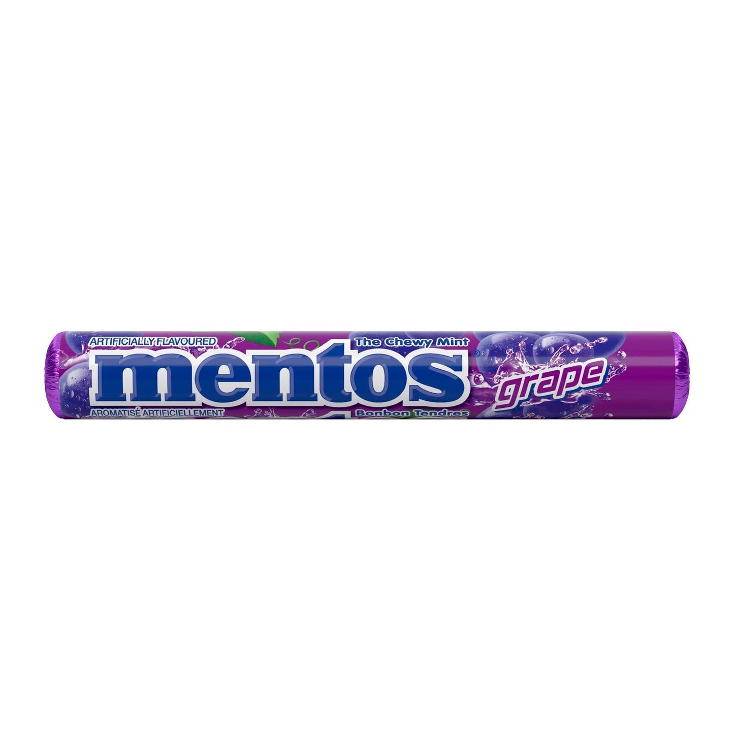 Mentos Chewy Mint Candy - Grape Flavour - Pack of 20 - 37g