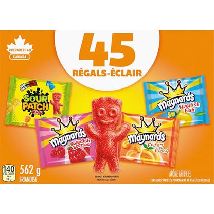 Maynards, Assorted Gummy Candy (Pack of 45), 562 g