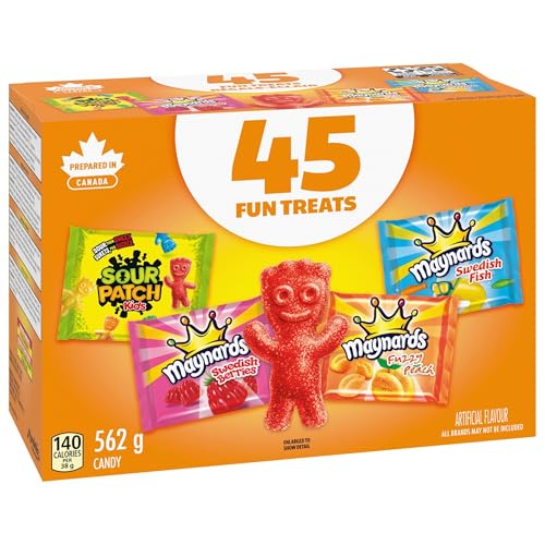 Maynards, Assorted Gummy Candy (Pack of 45), 562 g