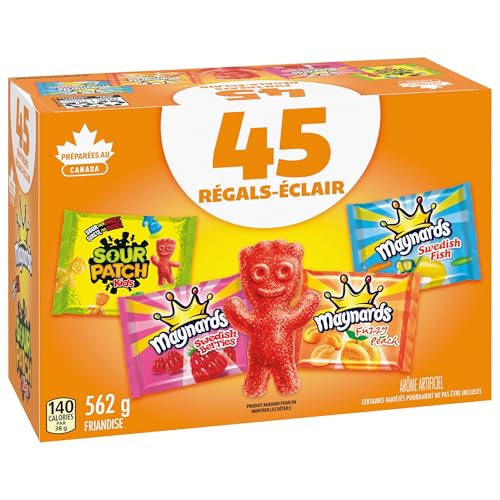 Maynards, Assorted Gummy Candy (Pack of 45), 562 g