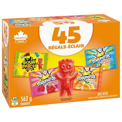 Maynards, Assorted Gummy Candy (Pack of 45), 562 g