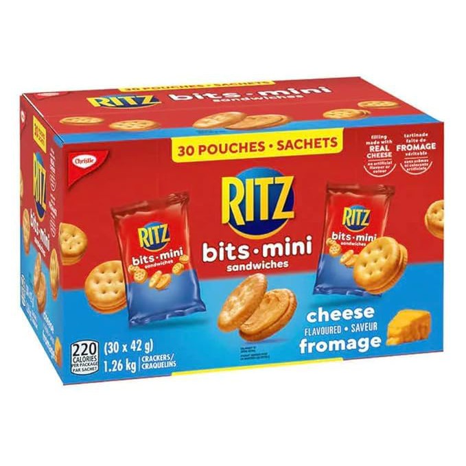 Ritz Bits Cheese Sandwich Crackers – 30 Packs