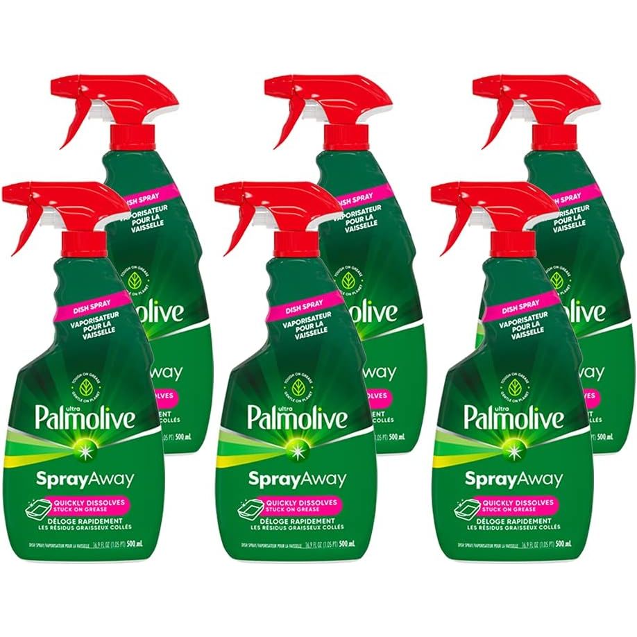 Palmolive Ultra Spray Away: Powerful Dish Soap Spray (6 Pack, 16.9oz ea)